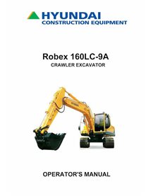 Hyundai R160LC-9A crawler excavator pdf operator's manual  - Hyundai manuals - HYIUNDAI-R160LC-9A-OM-EN