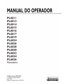 Manual do operador da plantadeira New Holland PL6011 - PL6036 PT - New Holland Agricultura manuais - NH-73383753-OM-PT