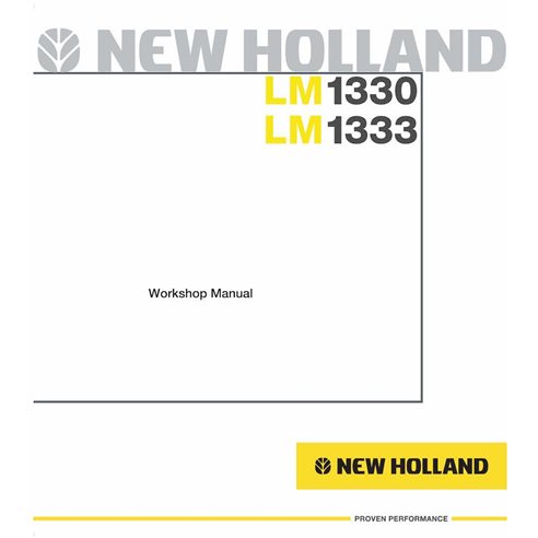 New Holland LM1330, LM1333 telescopic handler pdf workshop manual  - New Holland Construction manuals - NH-87755818-WM-EN