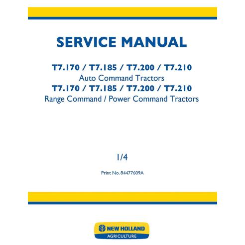 NH-84477609A Manual de serviço do trator New Holland T7.170, T7.185, T7.200, T7.210 NH-84477609A Manual de serviço do trator New Holland T7.170, T7.185, T7.200, T7.210