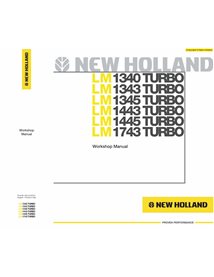 New Holland LM1340, LM1343, LM1345, LM1443, LM1445, LM1743 Manipulador telescópico turbo pdf manual de taller - New Holland C...