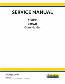 NH-47869964-SM New Holland 980CF, 980CR header service manual