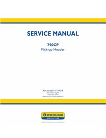 Manual de servicio del cabezal New Holland 790CP - New Holand Agricultura manuales - NH-47779318-SM-EN