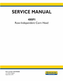 Manual de servicio del cabezal New Holland 480FI - New Holand Agricultura manuales - NH-84539588A-SM-EN