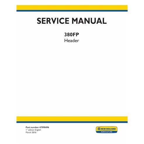 NH-47998496-SM Manuel d'entretien de la plateforme New Holland 380FP