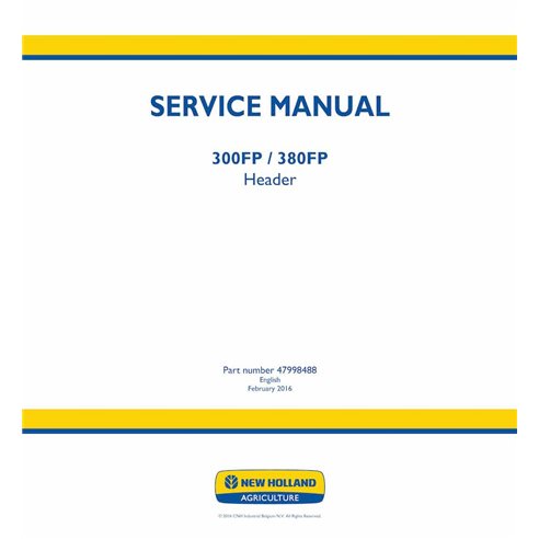 NH-47998488-SM Manual de servicio del cabezal New Holland 300FP, 380FP