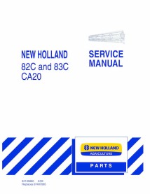 Manual de servicio del cabezal New Holland 82C, 83C CA20 - New Holand Agricultura manuales - NH-84135860-SM-EN