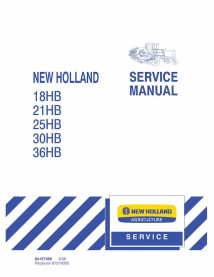 Manual de servicio del cabezal New Holland 18HB, 21HB, 25HB, 30HB, 36HB - New Holand Agricultura manuales - NH-84157369-SM-EN