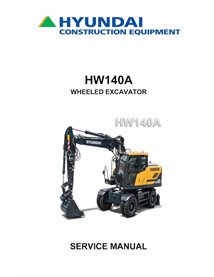 Hyundai HW140 wheeled excavator service manual  - Hyundai manuals - HYUNDAI-HW140-SM-EN