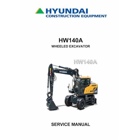 Hyundai HW140 wheeled excavator service manual  - Hyundai manuals - HYUNDAI-HW140-SM-EN