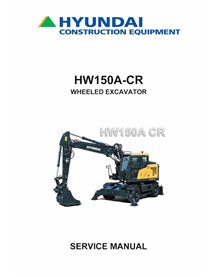 Hyundai HW150A CR wheeled excavator service manual  - Hyundai manuals - HYUNDAI-HW150A-CR-SM-EN