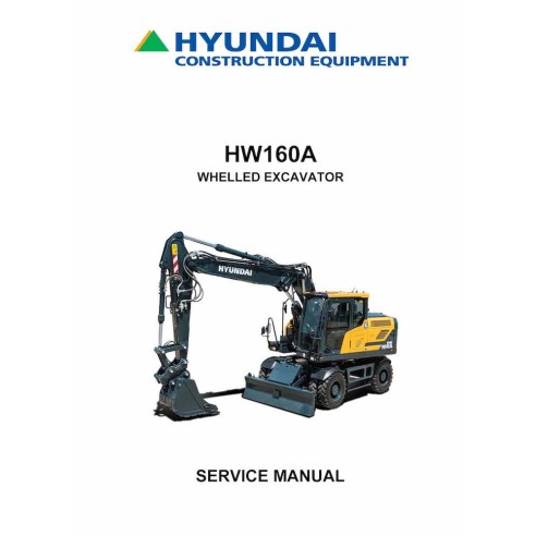 Manuel d'entretien de la pelle sur pneus Hyundai HW160A. - Hyundai manuels - HYUNDAI-HW160A-SM.-EN