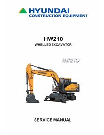 Hyundai HW210 wheeled excavator service manual  - Hyundai manuals - HYUNDAI-HW210-SM-EN