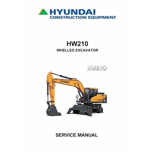 Manuel d'entretien de la pelle sur pneus Hyundai HW210. - Hyundai manuels - HYUNDAI-HW210-SM-EN