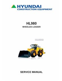 Hyundai HL980 wheel loader service manual  - Hyundai manuals - HYUNDAI-HL980-SM-EN