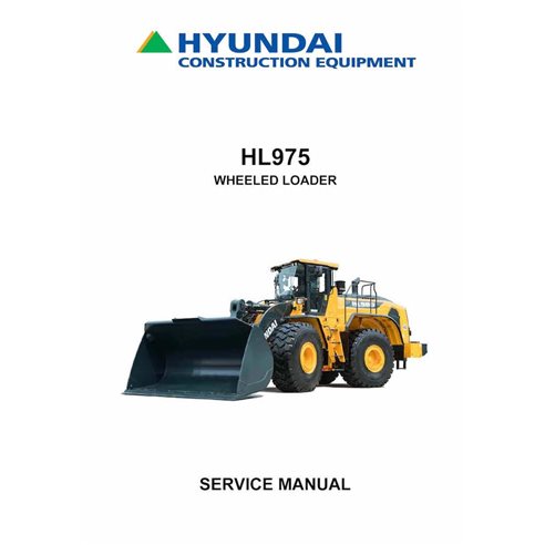 Manuel d'entretien de la chargeuse sur pneus Hyundai HL975. - Hyundai manuels - HYUNDAI-HL975-SM-EN
