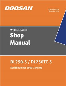 Doosan DL250-5, DL250TC-5 wheel loader shop manual  - Doosan manuals - DOOSAN-DL250-5-SHM-EN