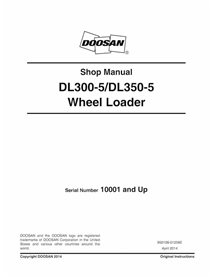 Doosan DL300-5, DL350-5 wheel loader shop manual  - Doosan manuals - DOOSAN-DL300-5-SHM-EN