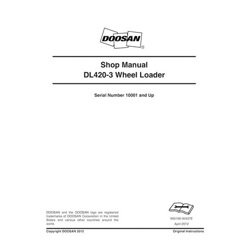 DOOSAN-DL420-3-SHM Doosan DL420-3 wheel loader shop manual