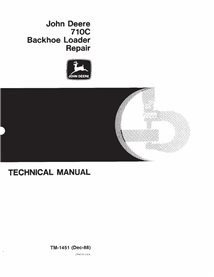 John Deere 710C backhoe loader pdf technical manual  - John Deere manuals - JD-TM1451-EN