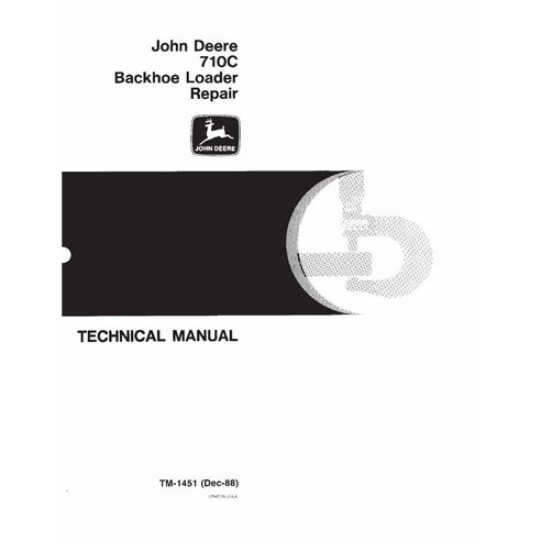 John Deere 710C backhoe loader pdf technical manual  - John Deere manuals - JD-TM1451-EN