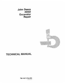 Manual técnico em pdf da escavadeira John Deere 495D - John Deere manuais - JD-TM1457-EN