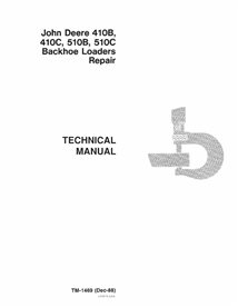 Manuel technique pdf de la tractopelle John Deere 410B, 410C, 510B, 510C - John Deere manuels - JD-TM1469-EN