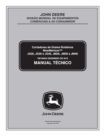 John Deere MowMentum JS26, JS28, JS36, JS38, JS46, JS48, JM26, JM36 y JM46 manual técnico cortacésped pdf ES - John Deere man...