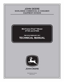 Cortacésped John Deere ZTrak Z710A y Z720A pdf manual técnico ES - John Deere manuales - JD-TM111019-EN