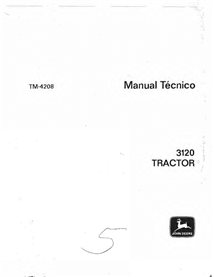 Manuel technique pdf du tracteur John Deere 3120 ES - John Deere manuels - JD-TM4208-ES