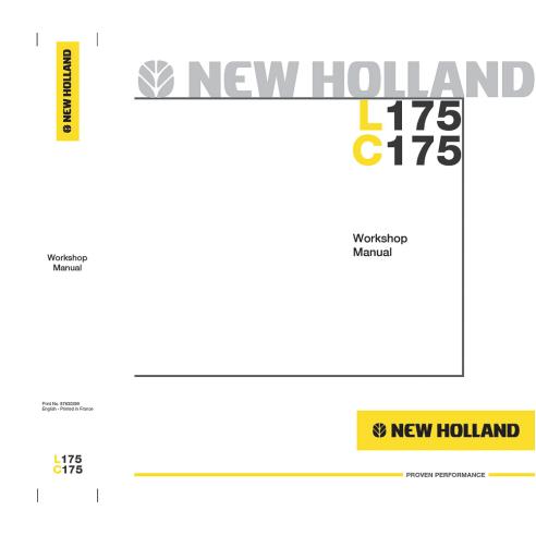 Manual de taller del cargador deslizante New Holland L175, C175 - Construcción New Holland manuales