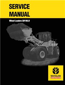 Manual de oficina em pdf da carregadeira de rodas New Holland LW190B - New Holland Construção manuais - NH-6036705100-EN