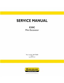 NH-48175000 New Holland E30C mini excavator pdf service manual