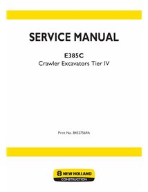NH-84527569A New Holland E385C Tier 4 crawler excavator pdf service manual