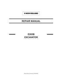 Manual de reparación en pdf de la excavadora de orugas New Holland E265B - New Holland Construcción manuales - NH-87495895A-EN