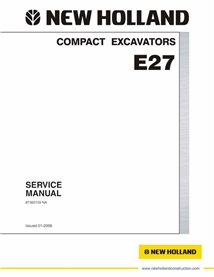 NH-87360159 New Holland E27 compact excavator pdf service manual