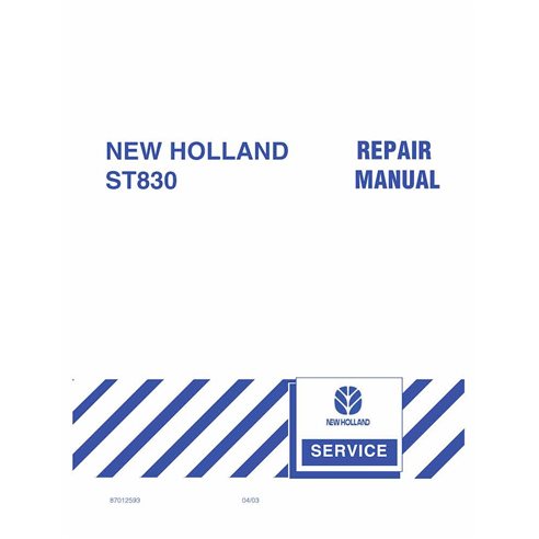 NH-87012593 New Holland ST830 tilage equipment pdf repair manual