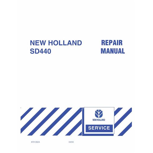 NH-87012624 New Holland SD440 air drill pdf repair manual