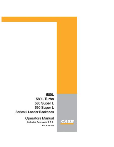 Manual del operador de la retroexcavadora Case 580L, 590 Super L - Caso manuales - CASE-61401