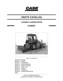 Case 570MXT loader parts catalog - Case manuals - CASE-77124