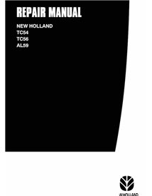 Manual de reparo em pdf da colheitadeira New Holland TC54, TC56, AL59 - New Holland Agricultura manuais - NH-60464961-EN