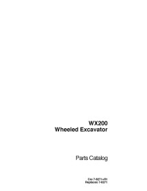 Catálogo de peças da escavadeira Case WX200 - Caso manuais - CASE-78271