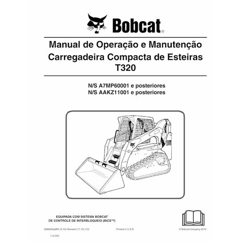 Bobcat T320 cargador compacto de orugas pdf manual de operación y mantenimiento PT - Gato montés manuales - BOBCAT-T320-69866...