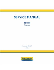 Manual de servicio pdf del tractor New Holland TD3.50 - New Holand Agricultura manuales - NH-47840677-EN