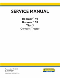 NH-47698299 Manual de serviço em pdf do trator New Holland Boomer 40, Boomer 50 Tier 3