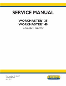 NH-47446617 New Holland WORKMASTER 35, WORKMASTER 40 compact tractor pdf service manual