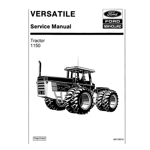 Manual de serviço em PDF digitalizado do trator New Holland Ford 1150 - New Holland Agricultura manuais - NH-40115010-EN
