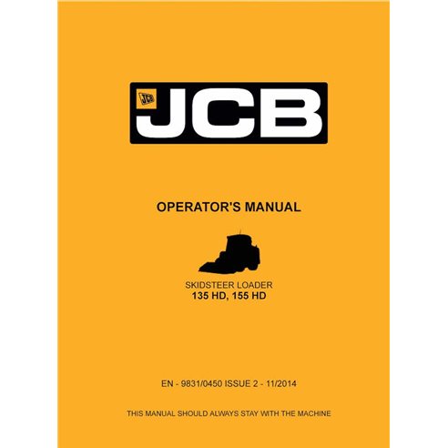 Manual do operador em pdf da minicarregadeira JCB 432ZX Plus - JCB manuais - JCB-9831-0450-2-OM-EN