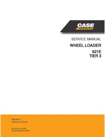 Manual de serviço da carregadeira de rodas Case 621E Tier 3 - Caso manuais - CASE-84243974