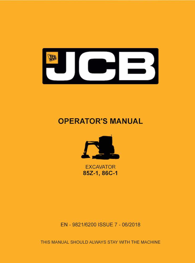 Jcb Z C Excavator Pdf Operator S Manual